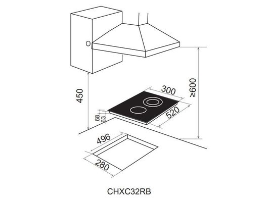 Варочная панель CANDY CHXC32RB